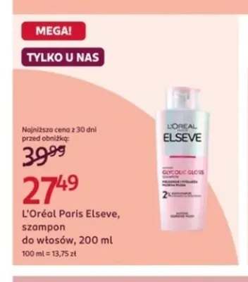 Szampon do włosów L'Oréal Paris Elseve promocja w Rossmann