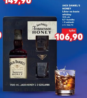 Likier na bazie whiskey 35% alk. + 2 szklanki promocja w Kaufland
