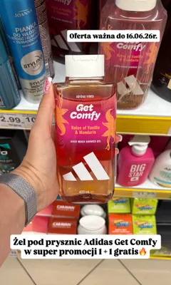 Żel pod prysznic Adidas Vibes Get Comfy promocja w Dino