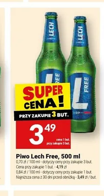 Piwo bezalkoholowe Lech Free Active Hydrate promocja w Twój Market