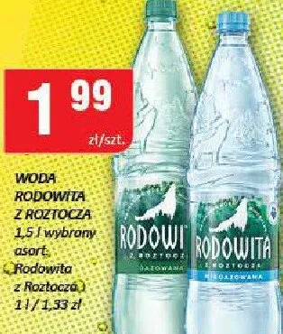 Woda gazowana Rodowita promocja w Chorten