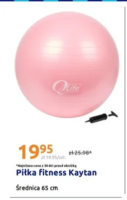Piłka fitness Kaytan średnica 65cm promocja w Action