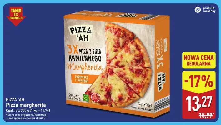 Pizza margherita Pizza 'Ah 3-pak promocja w Aldi