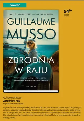 Książka Zbrodnia w raju Guillaume Musso oprawa miękka promocja w Empik