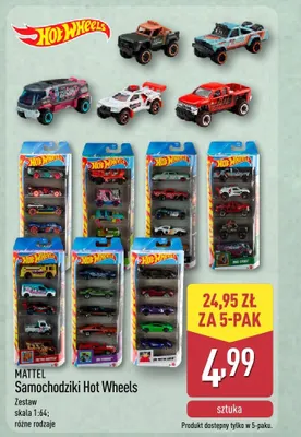 Samochodziki Hot Wheels MATTEL promocja w Aldi