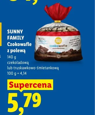 Czokowafle z polewą czekoladową Sunny Family promocja w Lidl