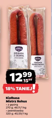 Kiełbasa z 2 gęsiną peerelowska promocja w Netto