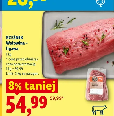 Wołowina - ligawa Rzeźnik promocja w Lidl