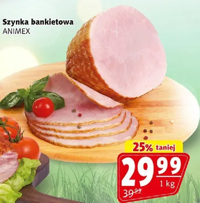 Szynka bankietowa Animex promocja w Prim Market