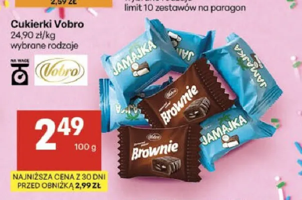 Cukierki Vobro Jamajka promocja w Delikatesy Centrum