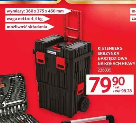 Skrzynka narzędziowa na kołach KISTENBERG Heavy promocja w Selgros