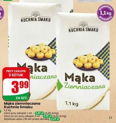 Mąka ziemniaczana Kuchnia Smaku promocja w Dino