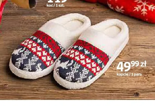 Kapcie Joyful Xmas promocja w Empik