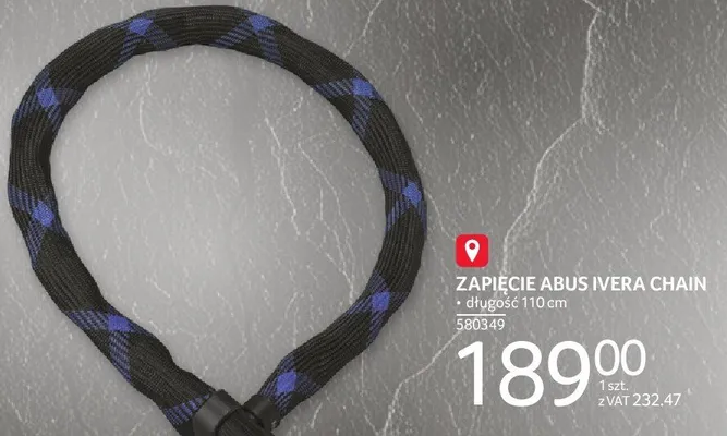 Zapięcie ABUS Ivera Chain długość 110 cm promocja w Selgros