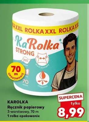 Ręcznik papierowy Karolka Strong promocja w Kaufland