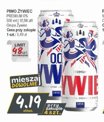 Piwo bezalkoholowe Żywiec promocja w Słoneczko