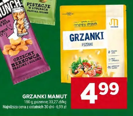 Nerkowce migdały prażone solone Beer Crunch promocja w Stokrotka