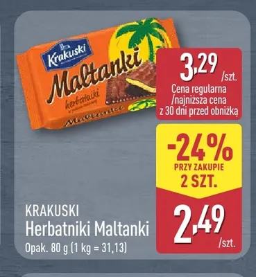 Herbatniki Maltanki Krakuski promocja w Aldi