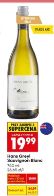Wino Sauvignon Blanc promocja w Biedronka