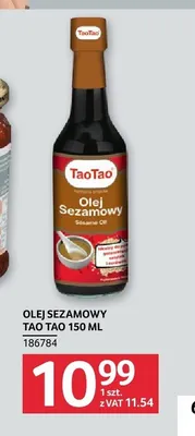 Olej sezamowy Tao Tao promocja w Selgros