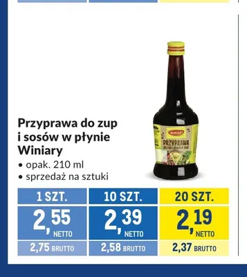 Przyprawa do zup i sosów w płynie Winiary promocja w Makro