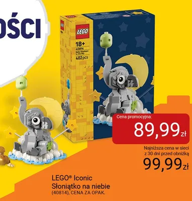 Klocki LEGO Iconic Słoniątko na niebie 40814 promocja w Smyk
