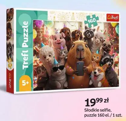 Puzzle Trefl 160 elementów Słodkie selfie promocja w Empik