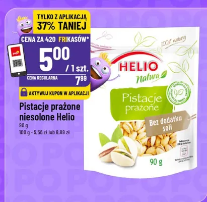 Pistacje prażone niesolone promocja w POLOmarket