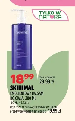Emolientowy balsam do ciała Skinimal promocja w Drogerie Natura