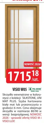 Skrzydło wewnętrzne VISIO W05 promocja w Dobre Dla Domu