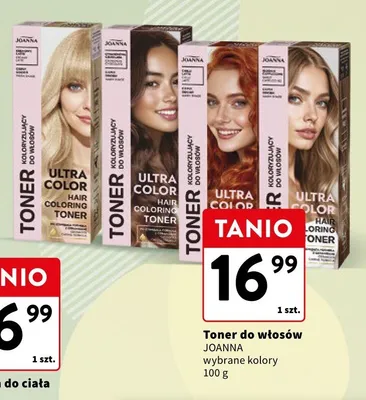 Toner do włosów JOANNA Ultra Color promocja w Intermarche