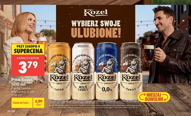 Piwo Kozel promocja w Biedronka