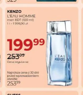 Woda toaletowa Kenzo L'Eau Homme promocja w Drogerie Jawa