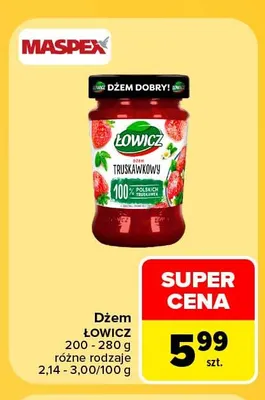 Dżem Łowicz promocja w Carrefour