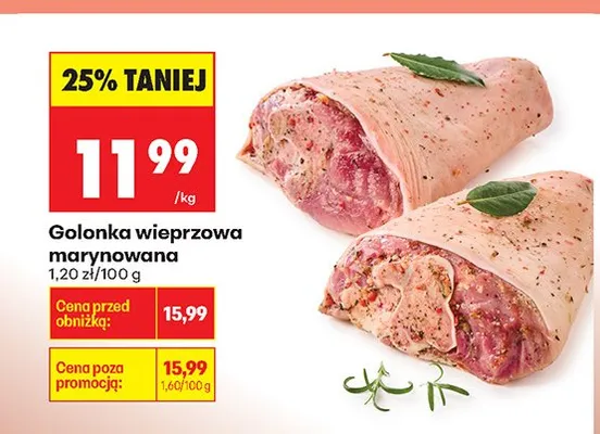 Golonka wieprzowa marynowana promocja w Biedronka
