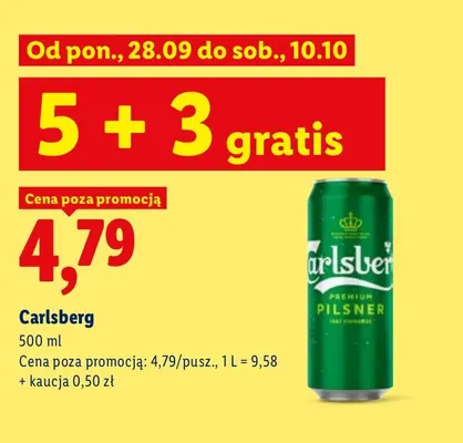 Piwo Carlsberg promocja w Lidl