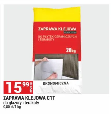Zaprawa klejowa C1T do glazury i terakoty promocja w Merkury Market