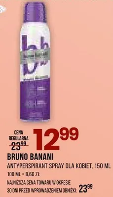 Antyperspirant spray dla kobiet promocja w Drogerie Natura