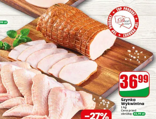 Szynka wykwintna Agro Rydzyna promocja w Dino
