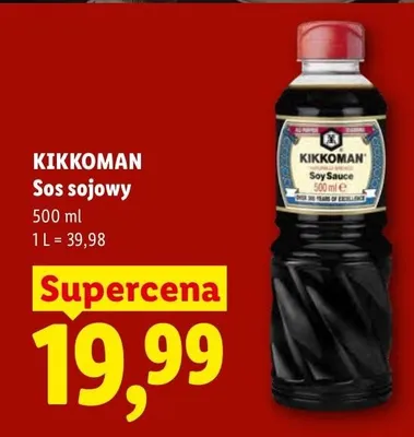 Sos sojowy Kikkoman promocja w Lidl