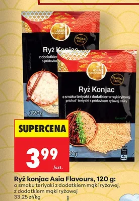 Ryż Konjac Asia Flavours z dodatkiem mąki ryżowej promocja w Biedronka