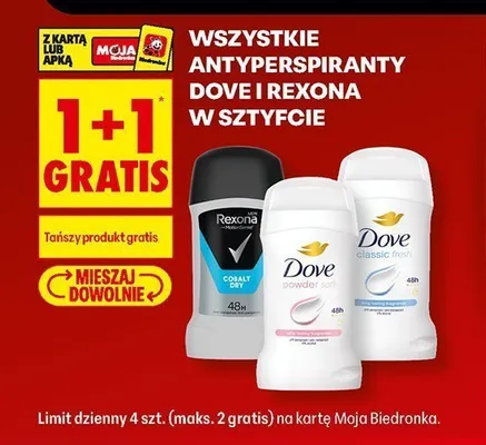 Antyperspirant w sztyfcie Dove Powder Soft promocja w Biedronka