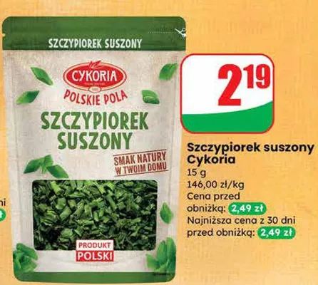 Szczypiorek suszony promocja w Dino