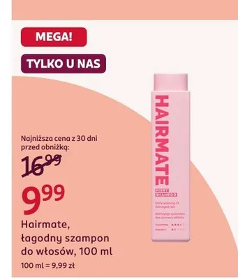 Szampon do włosów Hairmate łagodny promocja w Rossmann
