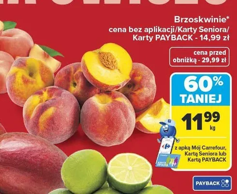 Brzoskwinie promocja w Carrefour Market