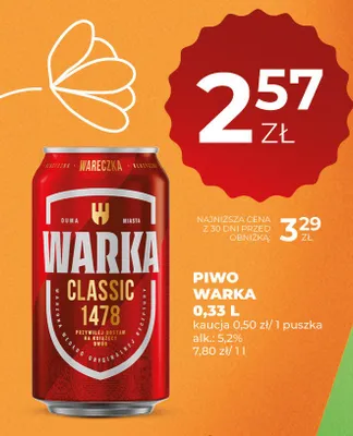 Piwo Warka promocja w Duży Ben