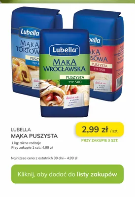 Mąka puszysta promocja w Stokrotka