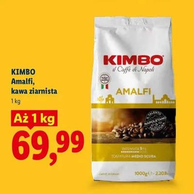 Kawa ziarnista Kimbo Amalfi promocja w Lidl