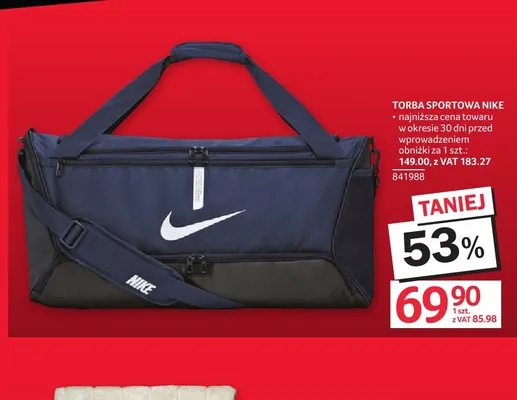 Torba sportowa Nike promocja w Selgros