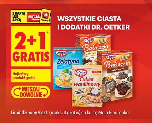 Żelatyna uniwersalna Dr. Oetker promocja w Biedronka